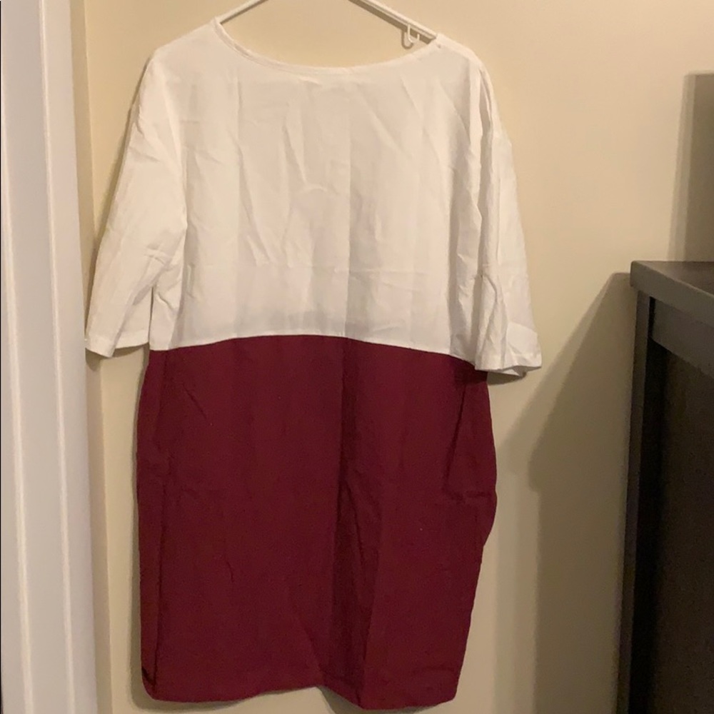 Loose fitting knee length dress